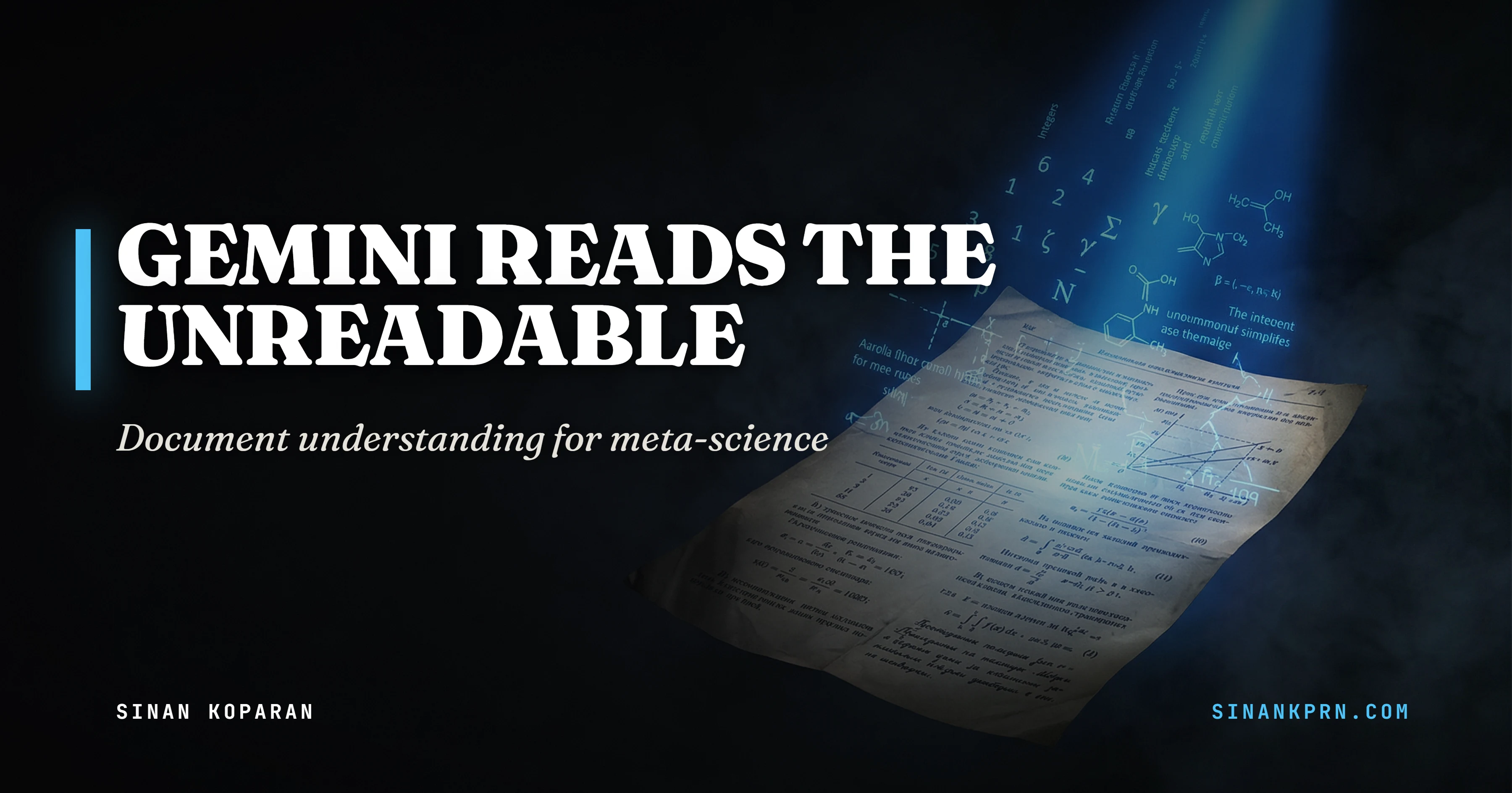 Document understanding for meta-science